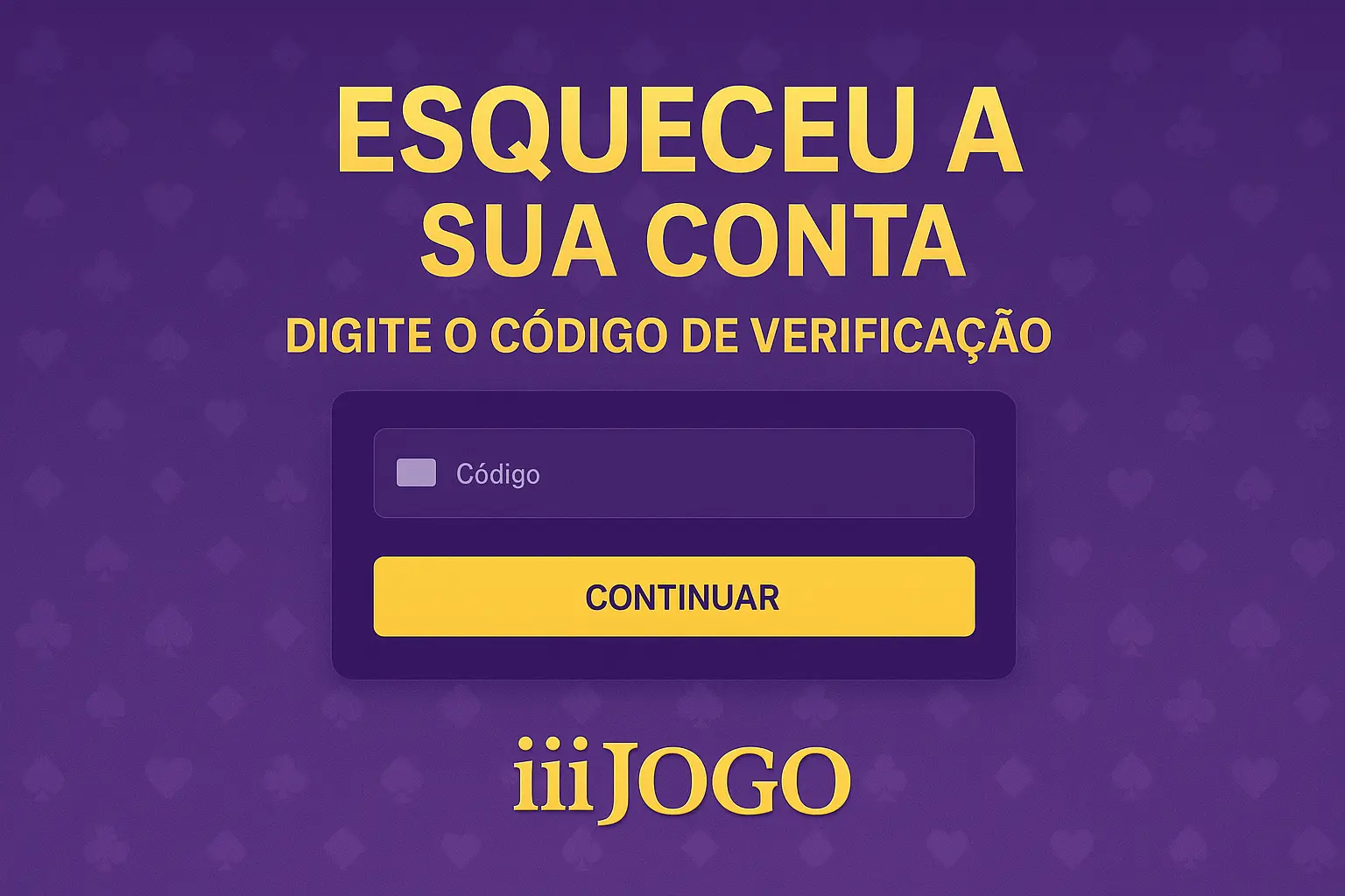 Criar uma nova Conta no plataforma iiiJOGO